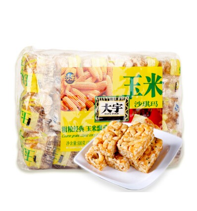 大宇沙琪玛玉米味500g