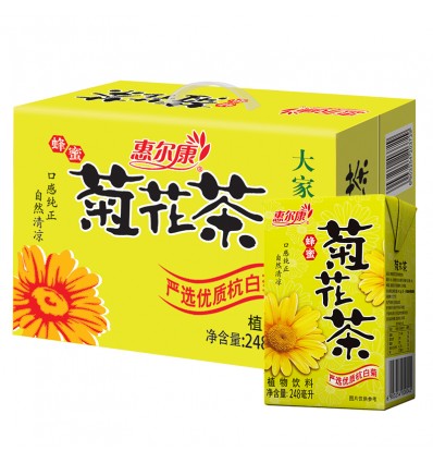 惠尔康蜂蜜菊花茶248ml