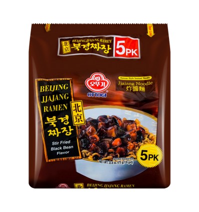 韩国OTTOGI不倒翁炸酱面北京风味5包入675g