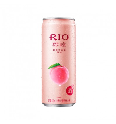 RIO锐澳微醺白桃白兰地味气泡鸡尾酒 330ml