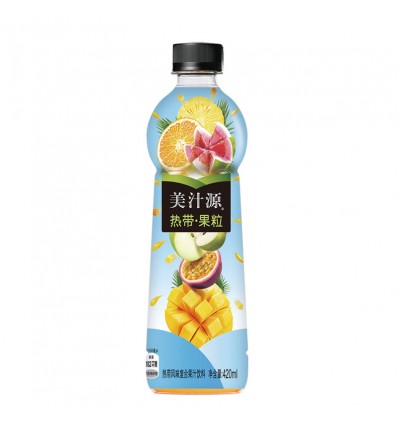 美汁源热带果粒420ml