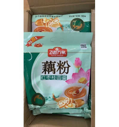 飞越万家藕粉红枣桂圆600g