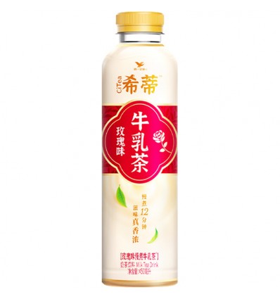 统一希蒂玫瑰牛乳茶450ML/瓶