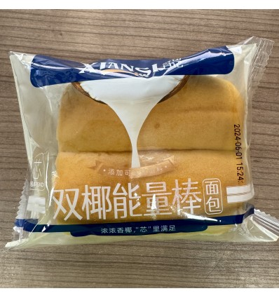 鲜司日记双椰能量棒面包80g