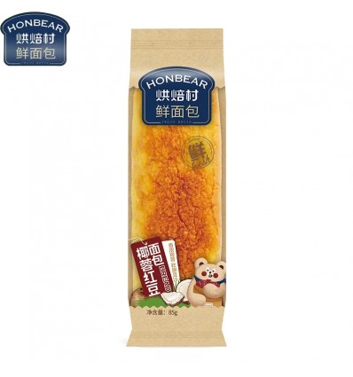 烘焙村鲜面包椰蓉红豆面包85g