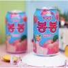 韩国进口海太水蜜桃汁桃果粒饮料238ml