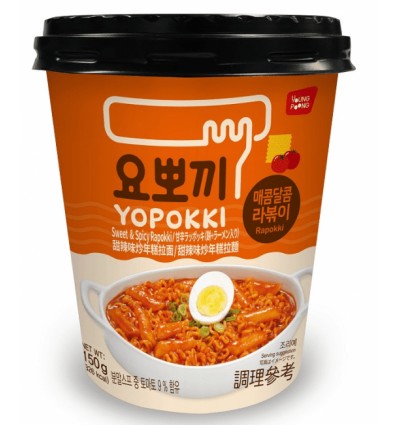 yoppoki韩国甜辣味拉面炒年糕145g